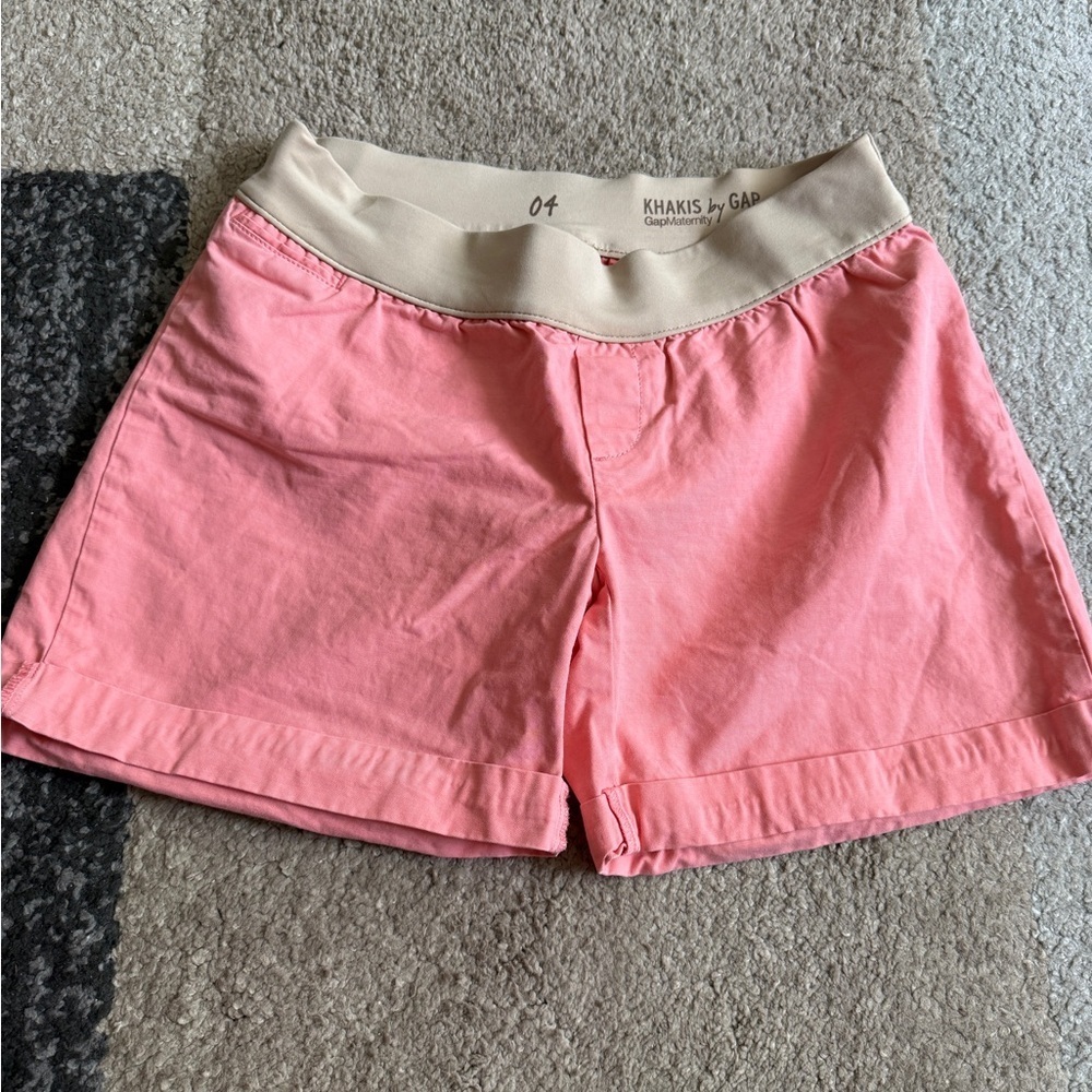 Gap Khakis Women's Pink Stretch Waist Shorts